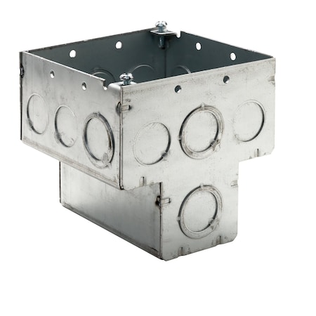 Winnie Industries Electrical Box, Junction Box Type, 2 Gangs, Galvanized Zinc, T Shape, 20 PK WTBOX232